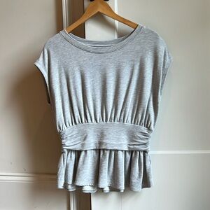 Anthropologie Peplum Soft Top S